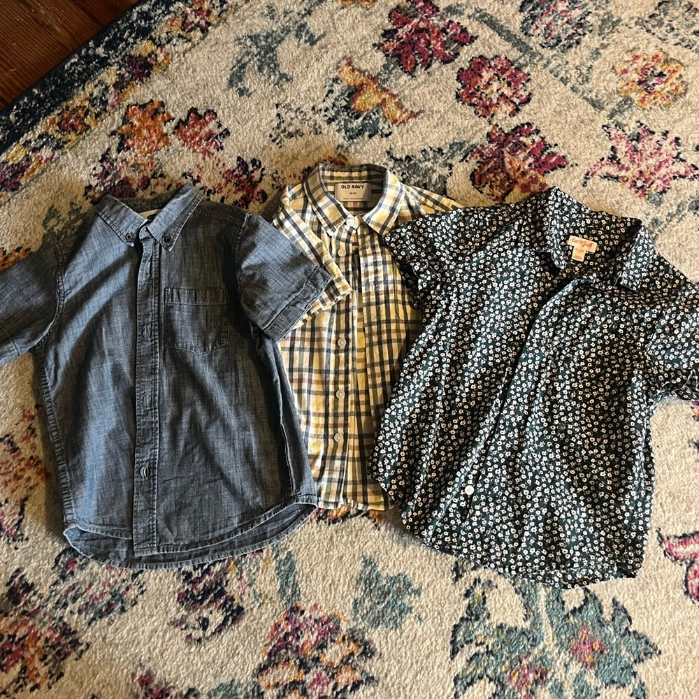 Boys button down short sleeve shirts
